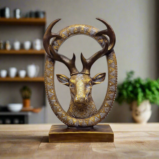 Ring Deer Showpiece